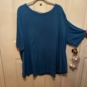 Blue 100% cotton J.Jill tshirt